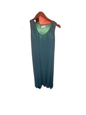 Stooner Sleeveless V-Neck Shimmer Maxi Dress