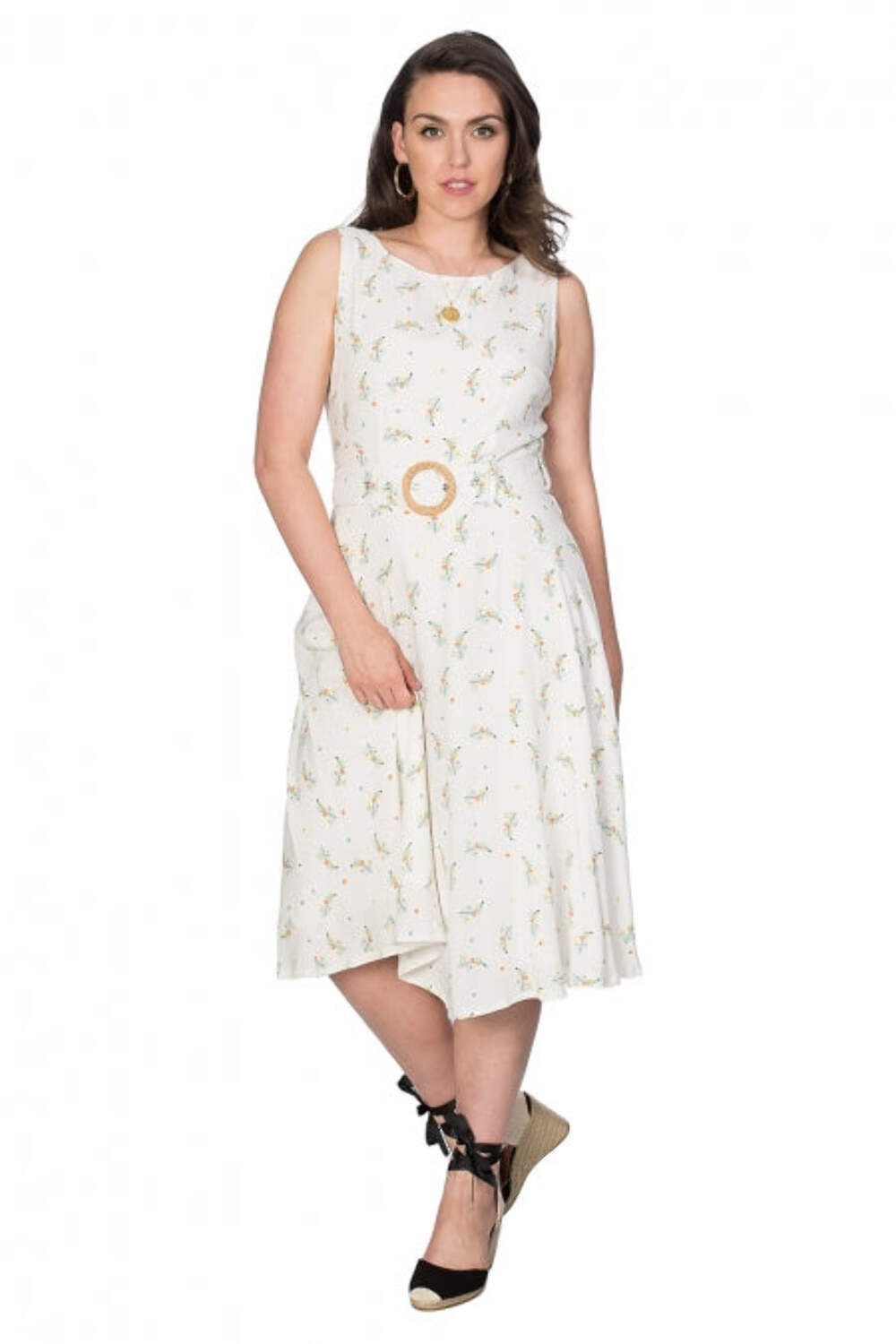 Banned Apparel - Spring Sprig Wrap Back Dress