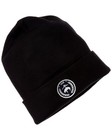 Brooks Brothers Patch Double Layer Wool-Blend Beanie Men's Black Os
