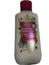 Bath Body Works Strawberry Snowflakes Body Lotion NEW 8 FL Oz With Shea Butter