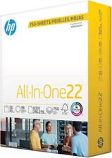 HP All-In-One Printer Paper 8.5x11 22lb 96 Bright 750 Sheets FSC Certified