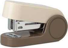Brown Color Mini Stapler with 830 Staples,20 Sheet Office Desktop Small Cute Com