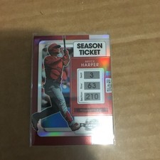 2022 Chronicles Contenders Optic Silver Holo Bryce Harper Philadelphia Phillies