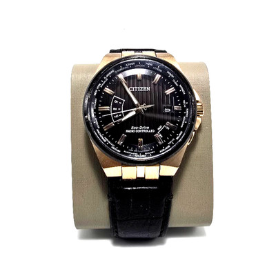 H145-S113971 CITIZEN ECO-DRIVE RADIO CONTROLLED WATCH EC-108 Sapphire - TESTED -