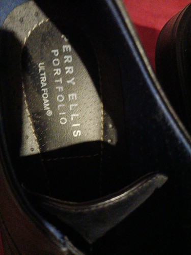 Perry Ellis Portfolio Ultra Foam Herren Dwayne schwarz elegante Schuhe Größe 11,5 - Bild 3 von 3