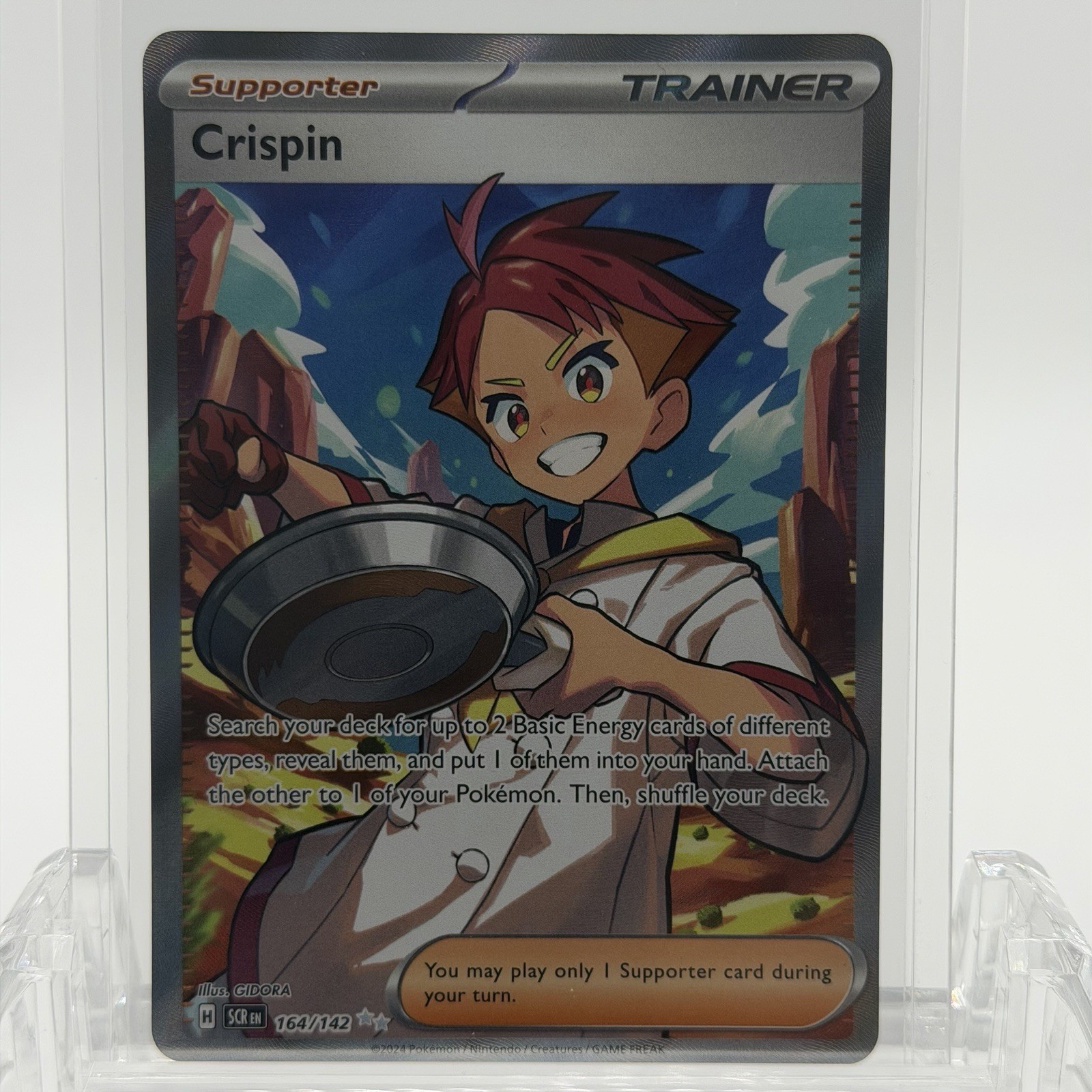 Pokemon TCG Stellar Crown Crispin #164/142 Ultra Rare NM