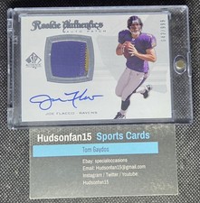 Joe Flacco 2008 SP Authentic Rookie Authentics Patch Auto #295 43/999 RPA Ravens