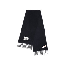 Marni Turquoise Alpaca Scarf Blue Black