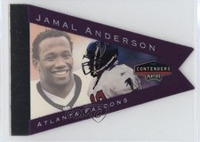 1998 Playoff Contenders Pennants Purple Jamal Anderson #3 12zm