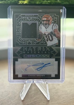 Chase Brown - 2024 Panini Obsidian Matrix Materials 099/299