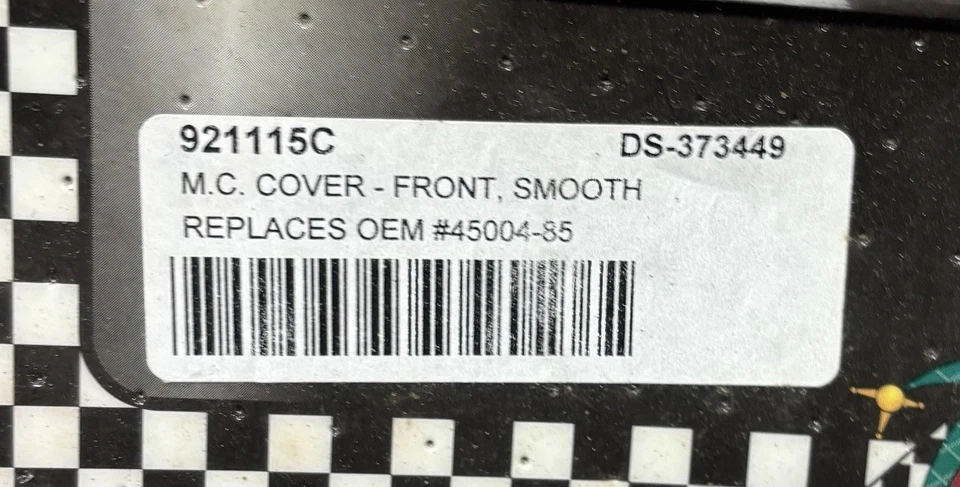 Cubierta de cilindro maestro de freno de máquina Joker frontal cromo liso|O.e.m. # 45004-85 Foto 3 de 3