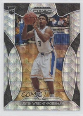 2019 Panini Prizm Draft Picks Blue Wave /299 Justin Wright-Foreman Rookie RC 0c6