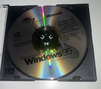 Microsoft Windows 95 New PC Disc Software NO KEY CD-ROM PC