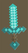 Minecraft Diamond Sword Hard Plastic Mojang