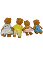 VINTAGE BLUE BOX TOYS WOODZZIES BEAVER FAMILY 1974 - 