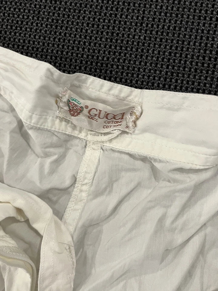 Pantalones Cortos De Colección GUCCI ITALIA Blanco 48 Foto 3 de 4