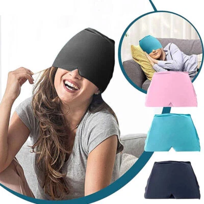 Tension Headache Migraine Relief Cap Ice Mask Hat Headache Heat Cold Therapy