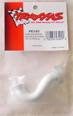 Traxxas REVO/T-MAxx Silver Alloy Tubular Exhaust Header