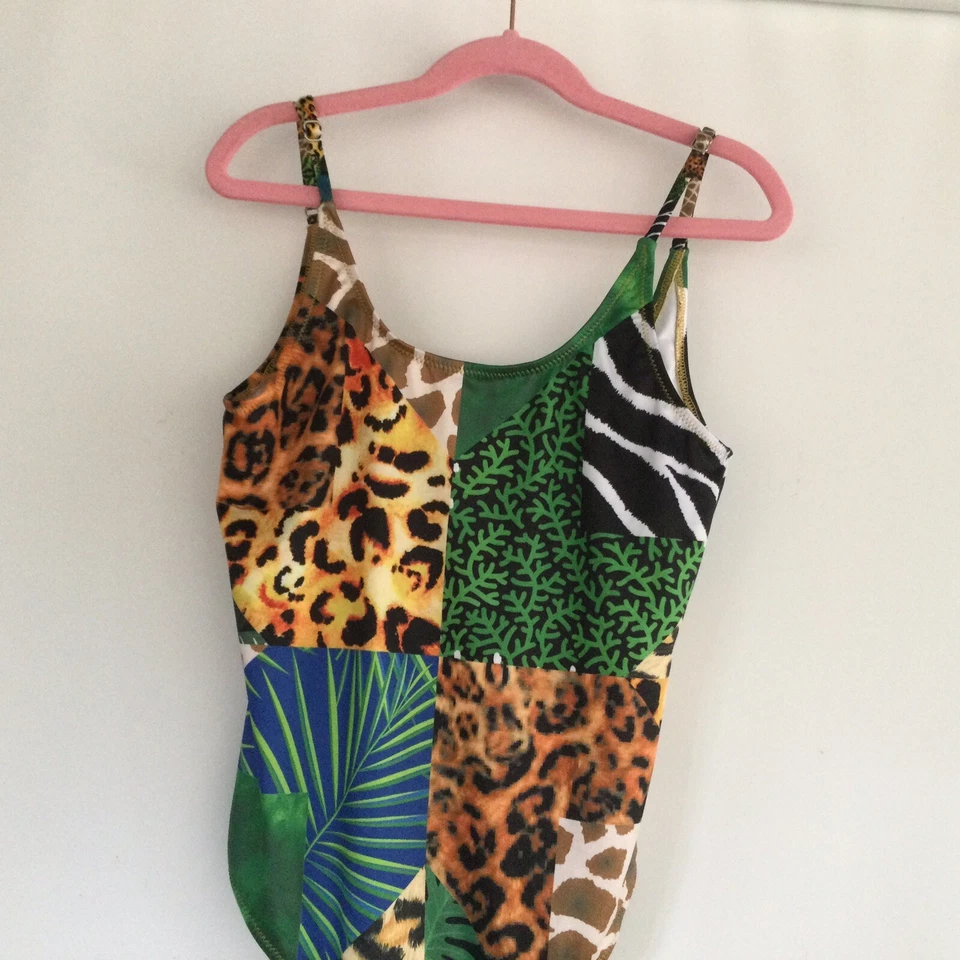 Купальник цельный для девочек Stella Cove нашивка джунгли размер 14 лет - Изображение 2 из 4