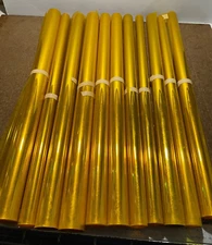 Gold/Yellow Cellophane Wrap Roll Art Craft Gift Wrap Food Wrap 3mil APPROX 170ft