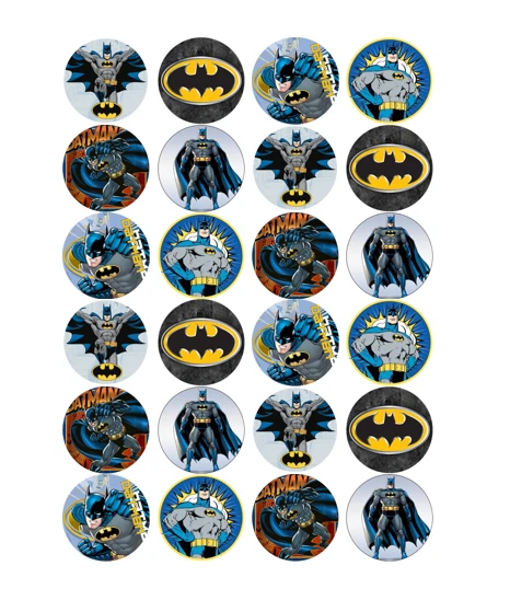 Batman Cupcake Toppers Printable Free Transparent PNG, 55% OFF