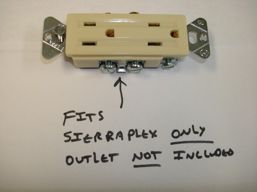 Sierraplex Biplex Triplex Vintage Switch Outlet Cover Plate 2 Gang Sierra Ivory - Picture 6 of 6