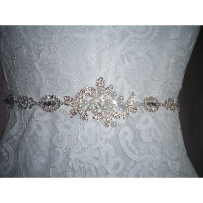 Rhinestone Bridal Belt Prom MOB Wedding Quinceanera Bridal Flower Girl belt Rhinestone Bridal Belt Prom MOB Wedding Quinceanera Bridal  main image 4