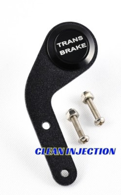 Black 19MM Trans Brake  Steering wheel Launch Momentary activation Push Button