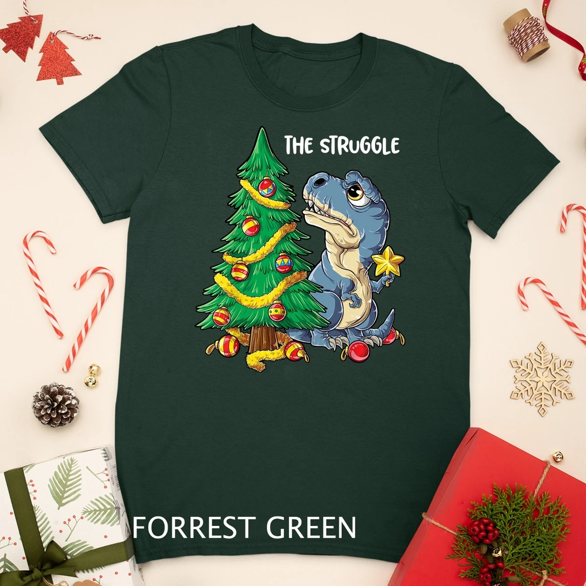 Christmas Dinosaur Tree Rex Pajamas Men Boys Kids Xmas Gifts