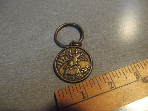 Portachiavi unico da collezione in metallo 1,5" pollici AQUILA AMERICANA - Foto 4 di 5