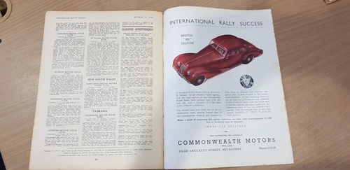 AUSTRALIAN MOTOR SPORTS MAGAZINE OCT. 15TH 1948 JOWETT JAVELIN 350cc DOUGLAS - Picture 18 of 19