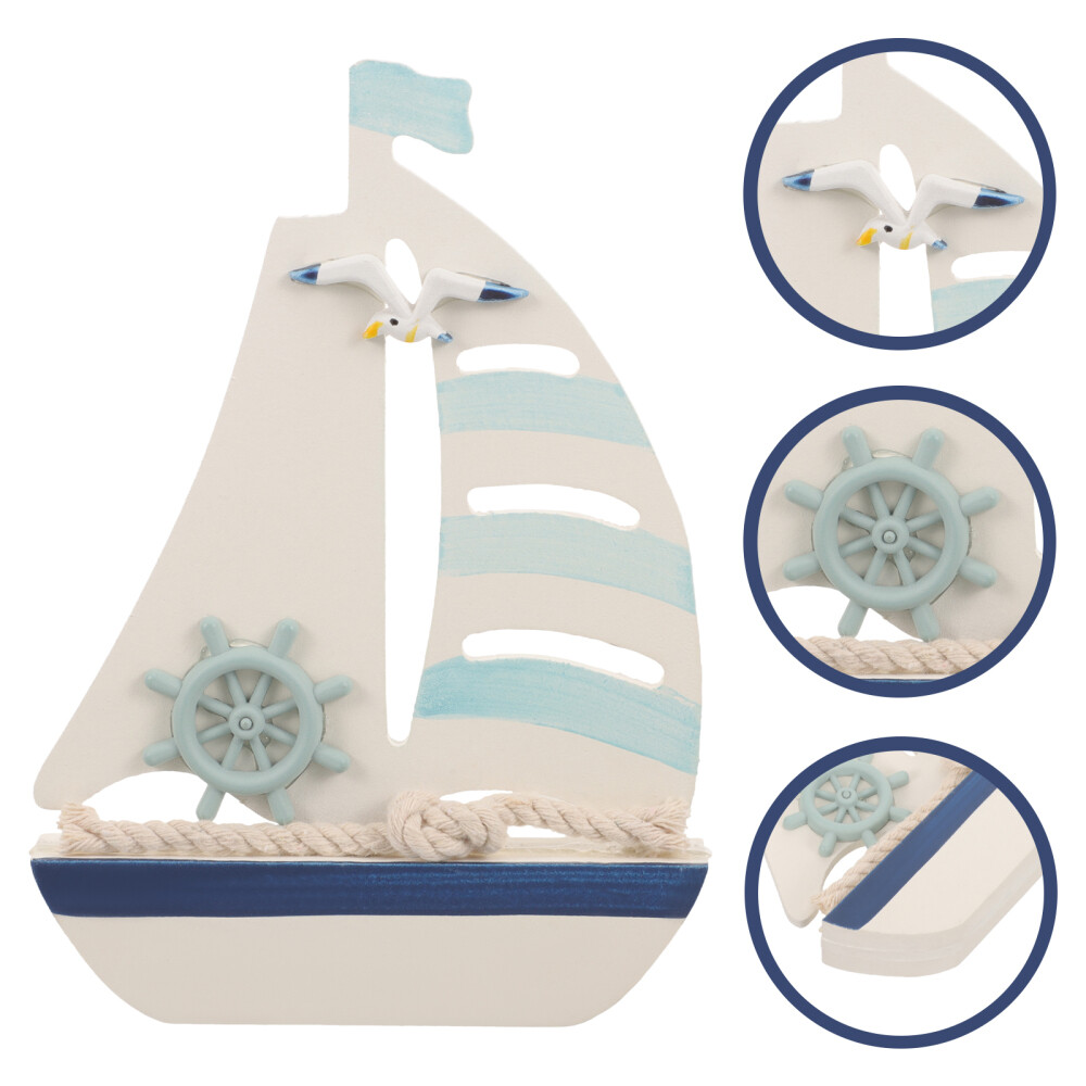 Segelboot Wanddekoration Set - 3-teilige Maritime Deko Für Wohnzimmer & Flur | Blau