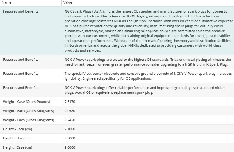Paquete de 4 bujías NGK V-Power para Mitsubishi Starion L4-2,6L 1983-1988 Foto 4 de 4
