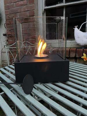 Table Top Fireplace Bio Ethanol Cube Fire Pit Indoor Outdoor Portable Heater  1 | eBay