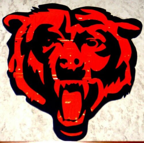  LICENSE PLATE CHICAGO BEARS LOGO SIGN!!! ONE OF A KIND PIECE FOR A BEARS FAN!! - Afbeelding 1 van 12