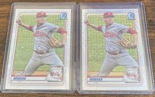 Spencer Howard 2020 Bowman Prospects Chrome Mojo Refractor #BCP-55 Lot (2)