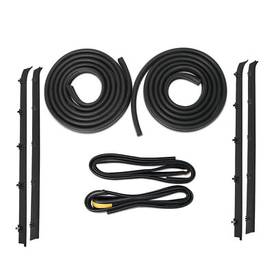 Complete Door Window Weatherstrip Seals Set Kit for 1981-1991 Chevy GMC C10 K10