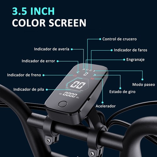 GUNAI-Y 1000W 48V18AH doble suspensión Freno de Disco Hidráulico ebike Adulto - Bild 5 von 10