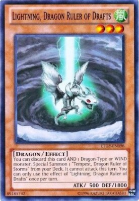 Lightning, Dragon Ruler of Draft LTGY-EN098 Common Yu-Gi-Oh Card (U) New