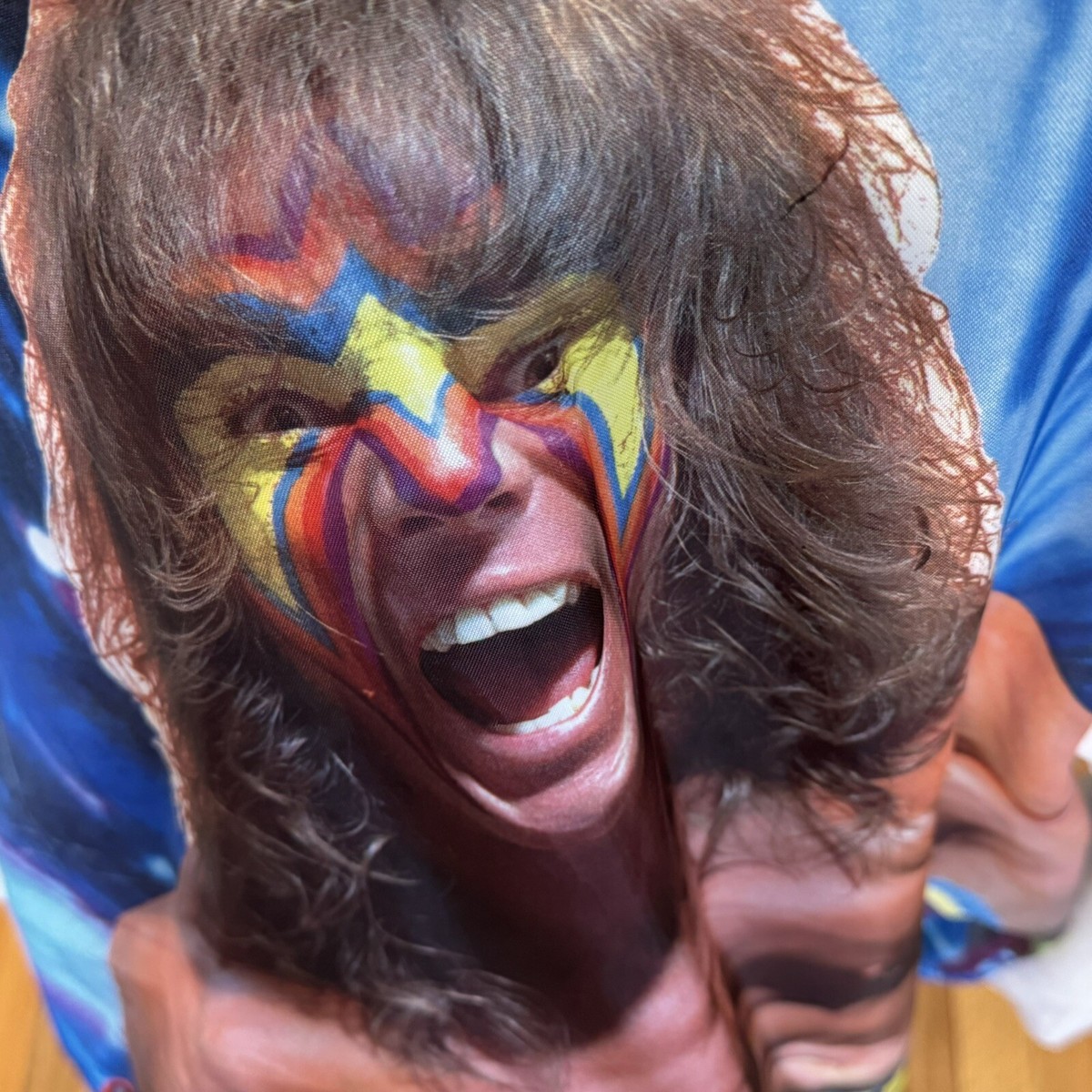 Ultimate Warrior Vintage Chalk Line Style Jacket WWF 1989