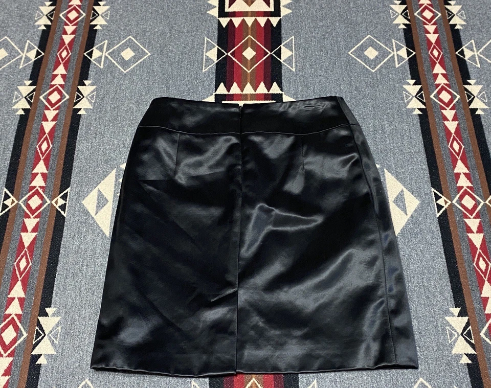 Minifalda Emilio Pucci negra para mujer talla 26 cremallera trasera hecha en Italia M9 Foto 2 de 4