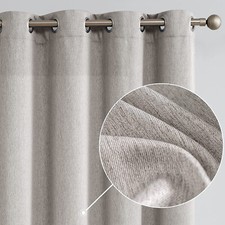 Grey Curtains For Bedroom Living Room Window 50''Wx84''L