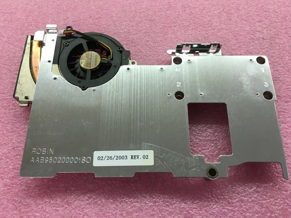 NEW 285544-001, HP Compaq 1500 and Evo N1000c Laptop CPU Cooling Fan w/HeatSink  - Image 2 of 3