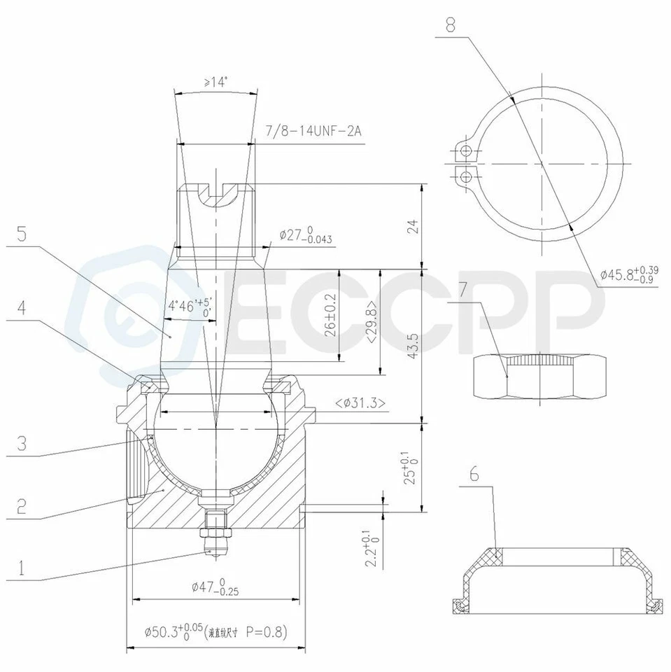 12x For 2000 2002 Ford F-350 Super Duty Sway Bar Tie Rod Front Lower Ball Joints - Image 2 of 4