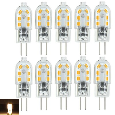 10X G4 LED 1W 12V Warmweiß Lampe Birne Halogenlampe Stiftsockel Leuchtmittel