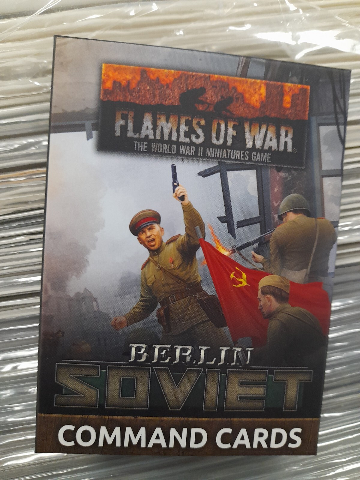 FLAMES OF WAR BERLIN SOVIET COMMAND CARDS - NEW