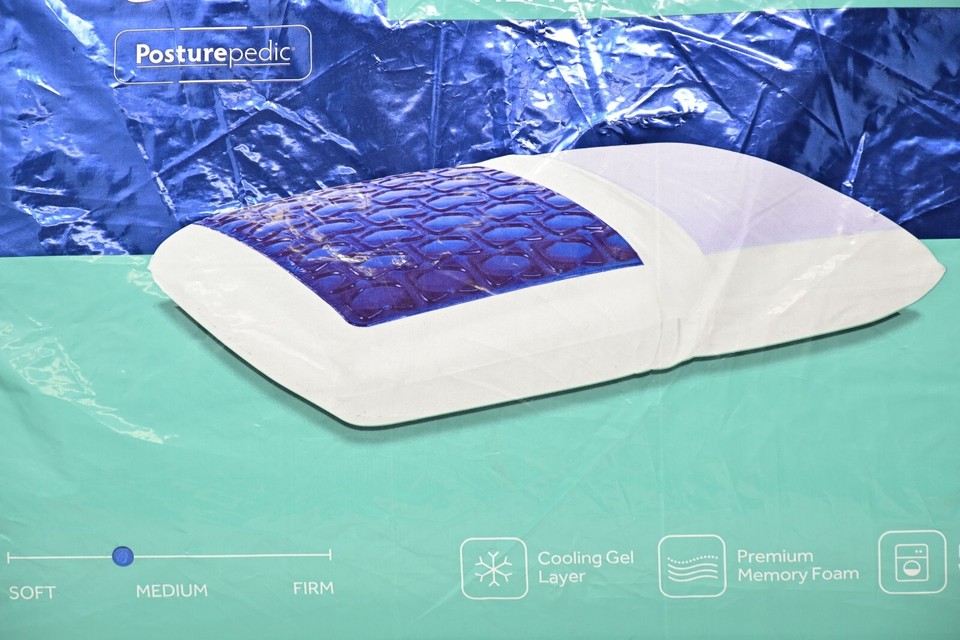 Sealy Posturepedic Cooling Gel Memory Foam Pillow eBay