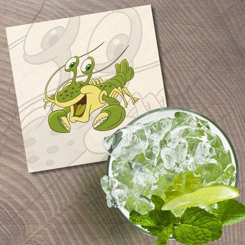 Funny Arthropod Animal 4'' X 4'' Square Wooden Coaster - Picture 2 of 3