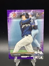 2017 Bowman Draft KJ Harrison #BD-110 1st Purple Parallel Card #’D 165/250