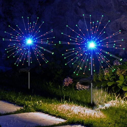 150LED Solar Firework Lights Waterproof Path Lawn Garden Christmas Decor Lamp US - Picture 18 of 47